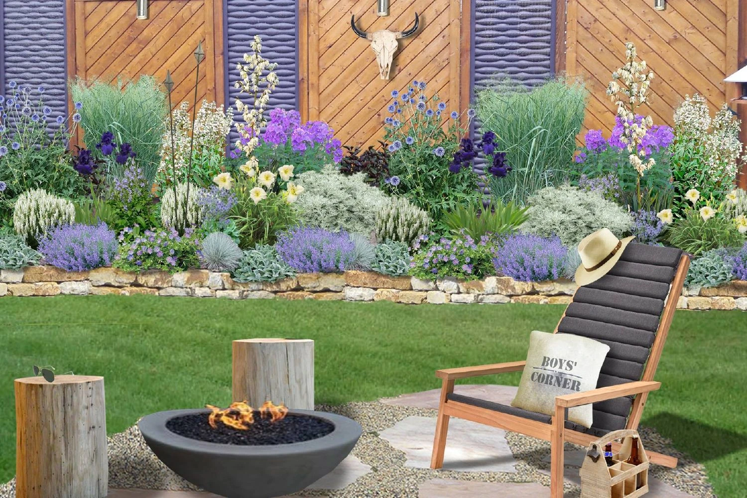 Männerbeet (Imposante Staudenpracht In Kühlen Farbtönen) 3 Männerbeet (Imposante Staudenpracht In Kühlen Farbtönen)